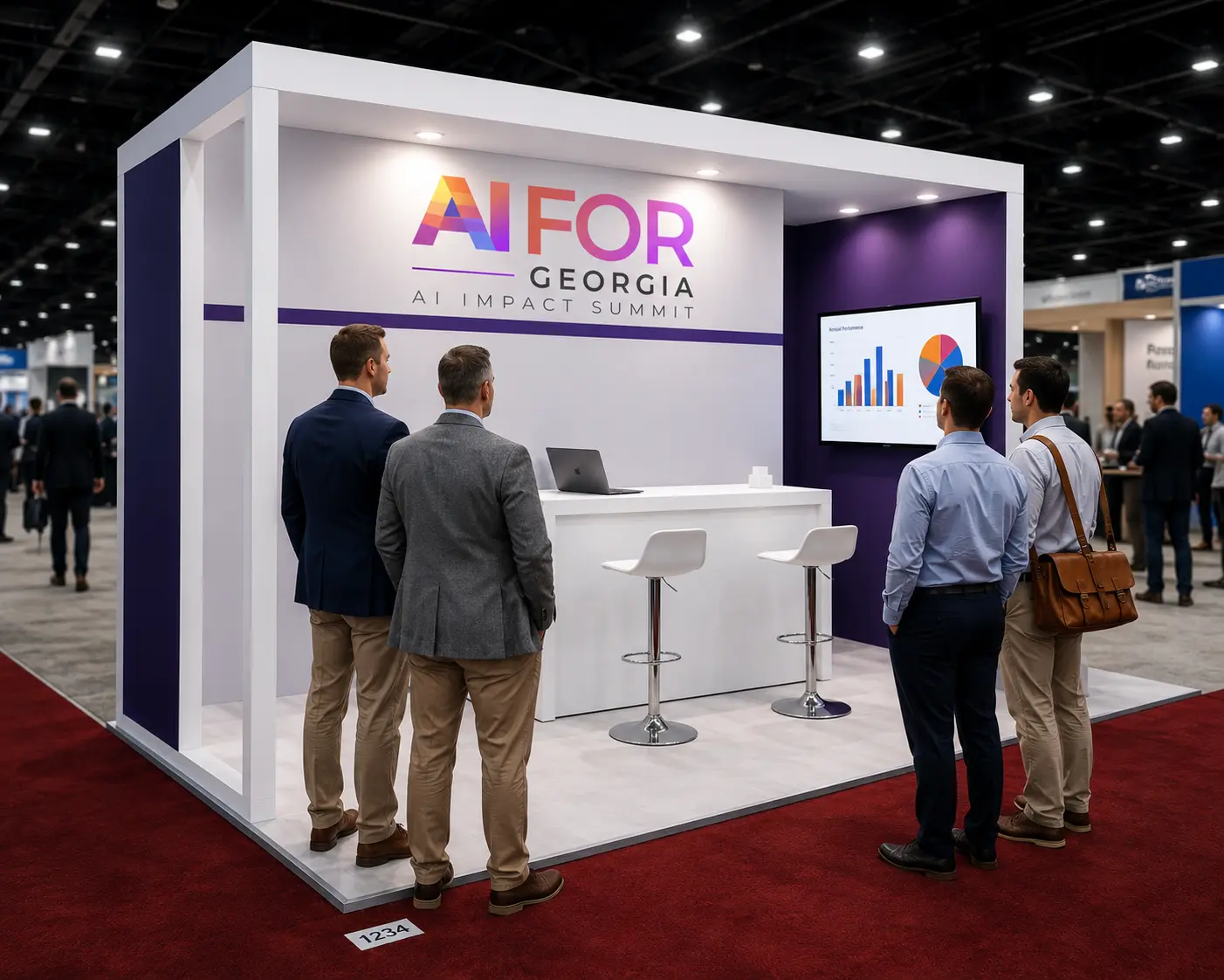 Silver booth